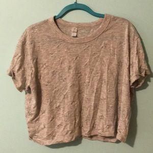 Sparkle star crop top - NWOT